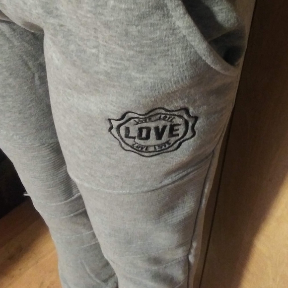 Gray LOVE Sweatsuit - Picture 11 of 12